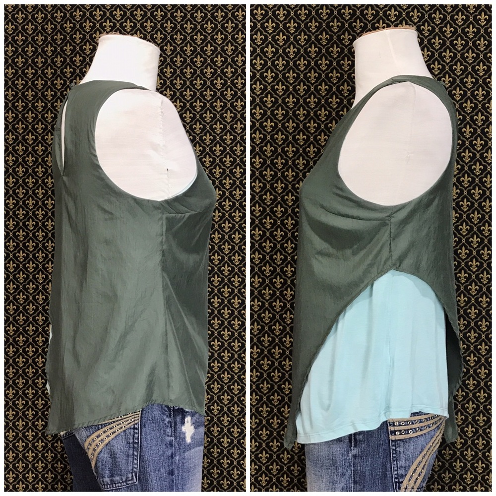 Anthro "Split-Tone Tank" by Bordeaux - Picture 4 of 6
